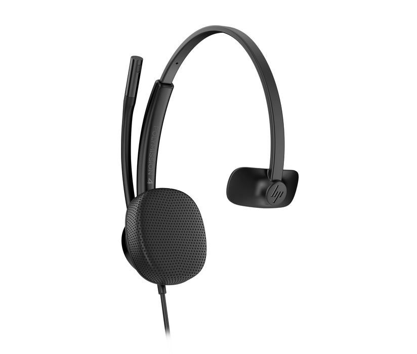 HP Poly Mission 415 Monaural USB Wired Headset (Bulk), Wired, Office/Call center, 99 g, Headset, Black