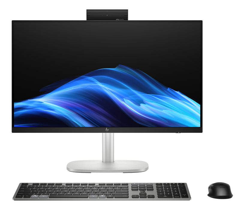 HP EliteStudio 8 All-in-One G1i 23.8 inch Desktop AI PC, 60.5 cm (23.8"), Full HD, Intel Core Ultra 5, 16 GB, Windows 11 Pro, Silver