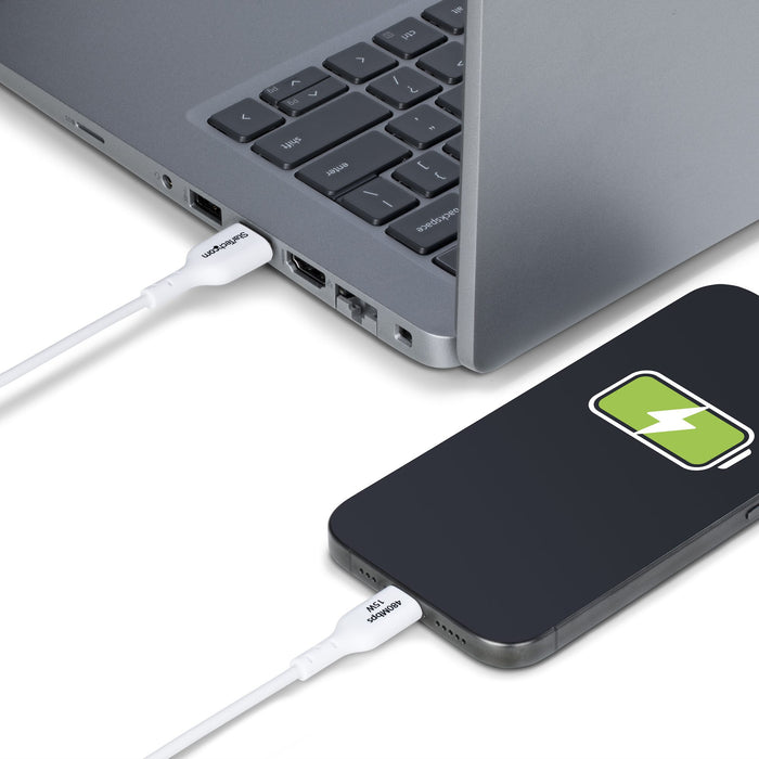 StarTech.com 3m (9.8ft) USB-A to USB-C Charging Cable, Charge & Sync, 3A, USB 2.0, TPE Jacket - White USB Charging Cord, 3 m, USB A, USB C, USB 2.0, 0.48 Gbit/s, White