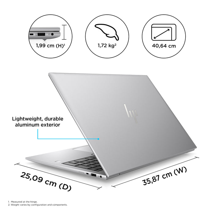 HP ZBook Firefly G10, Intel® Core™ i7, 40.6 cm (16"), 1920 x 1200 pixels, 16 GB, 1 TB, Windows 11 Pro
