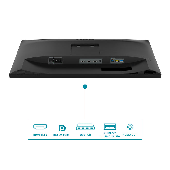 AOC V5 CU34V5C/BK, 86.4 cm (34"), 3440 x 1440 pixels, Wide Quad HD, LED, 4 ms, Black