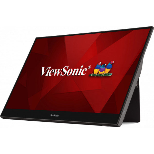 Viewsonic TD1655, 39.6 cm (15.6"), 1920 x 1080 pixels, Full HD, LED, 6.5 ms, Black, Silver