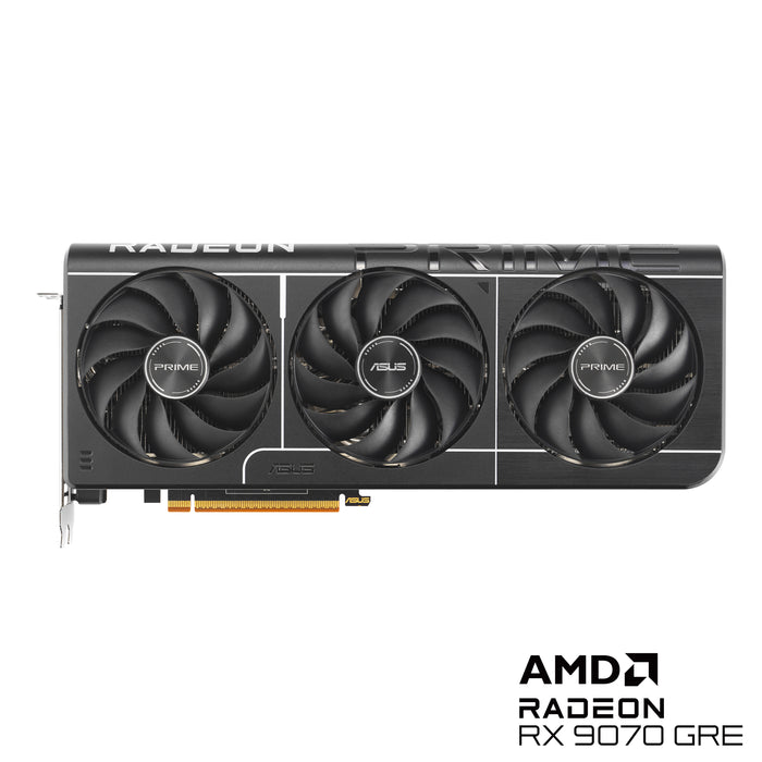 ASUS Prime -RX9070GRE-O12G, Radeon RX 9070 GRE, 12 GB, GDDR6, 192 bit, 7680 x 4320 pixels, PCI Express 5.0
