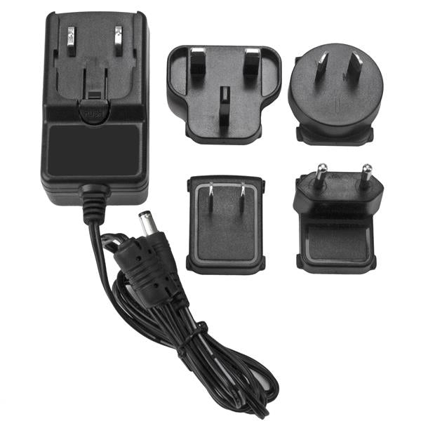 StarTech.com DC Power Adapter - 12V, 2A, Universal, Indoor, 100-240 V, 24 W, 12 V, 0.6 A