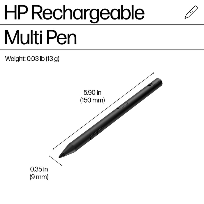 HP 705 Rechargeable Multi Pen, Laptop, HP, Black, Built-in, Lithium-Ion (Li-Ion), China