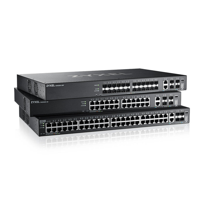 Zyxel XGS2220-30HP, Managed, L3, Gigabit Ethernet (10/100/1000), Power over Ethernet (PoE), Rack mounting