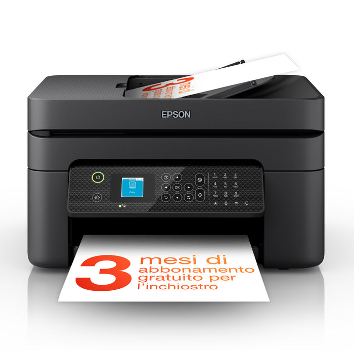 Epson WorkForce WF-2930DWF, Inkjet, Colour printing, 5760 x 1440 DPI, A4, Direct printing, Black