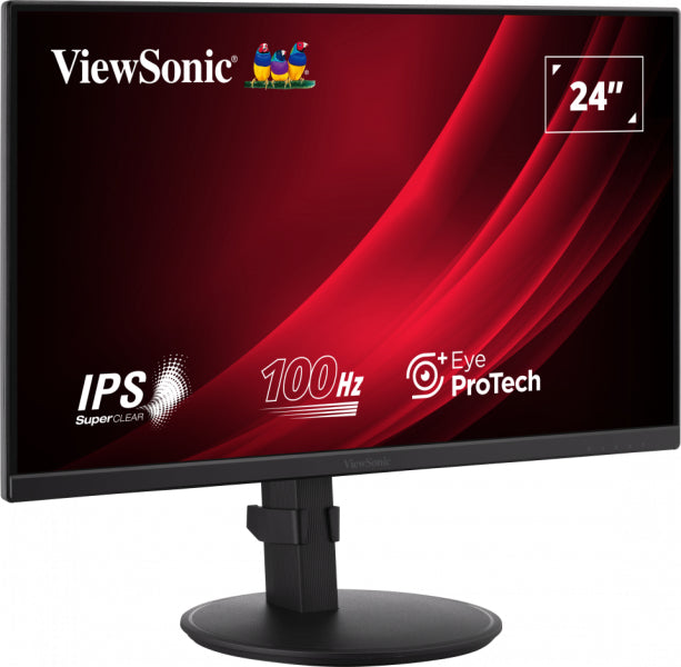 Viewsonic VG2408A-MHD, 61 cm (24"), 1920 x 1080 pixels, Full HD, LED, 5 ms, Black