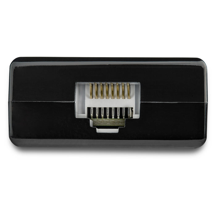StarTech.com USB to Ethernet Adapter, USB 3.0 to 10/100/1000 Gigabit Ethernet LAN Converter for Laptops, 11.8in/30cm Attached Cable, USB to RJ45 Adapter, NIC Adapter, USB Network Adapter, Wired, USB, Ethernet, 5000 Mbit/s, Black