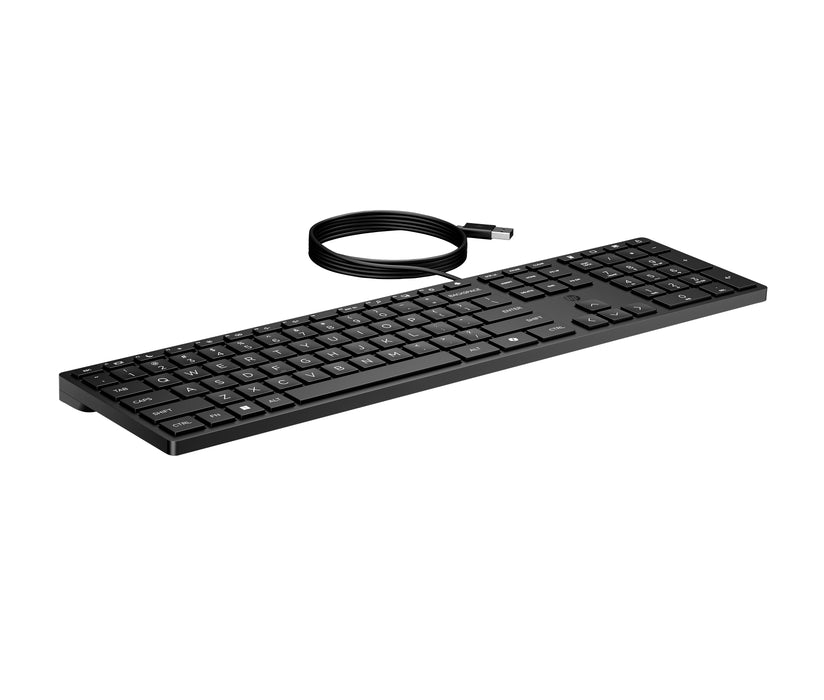 HP Wired Desktop 320K Keyboard, Black