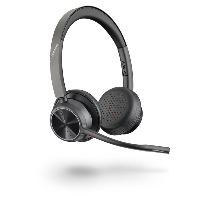 HP Poly Voyager 4320 USB-A Headset +BT700 dongle, Wireless, Office/Call center, 20 - 20000 Hz, 122 g, Headset, Black