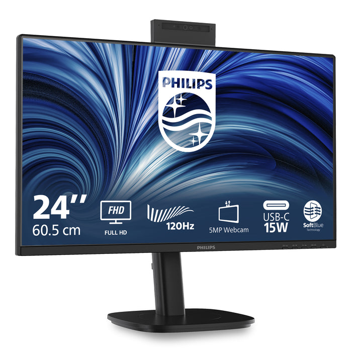 Philips 3000 series 24B2N3200JH/00, 60.5 cm (23.8"), 1920 x 1080 pixels, Full HD, LCD, 4 ms, Black