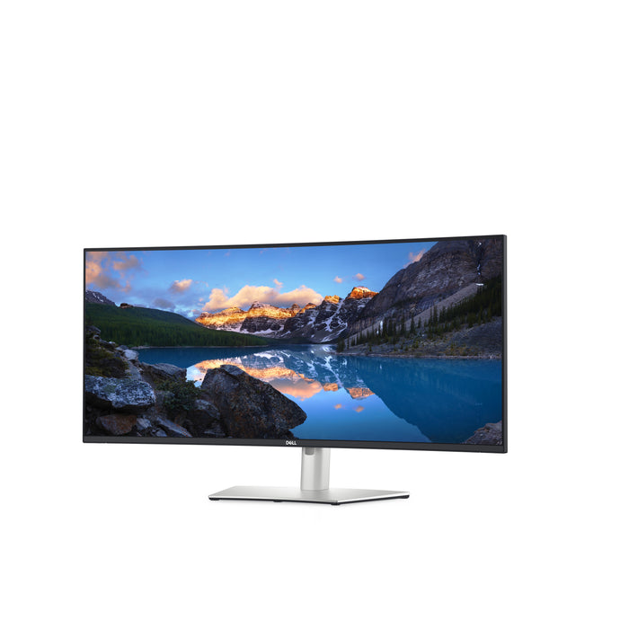 DELL UltraSharp U3824DW, 95.2 cm (37.5"), 3840 x 1600 pixels, Wide Quad HD+, LCD, 8 ms, Black, Silver