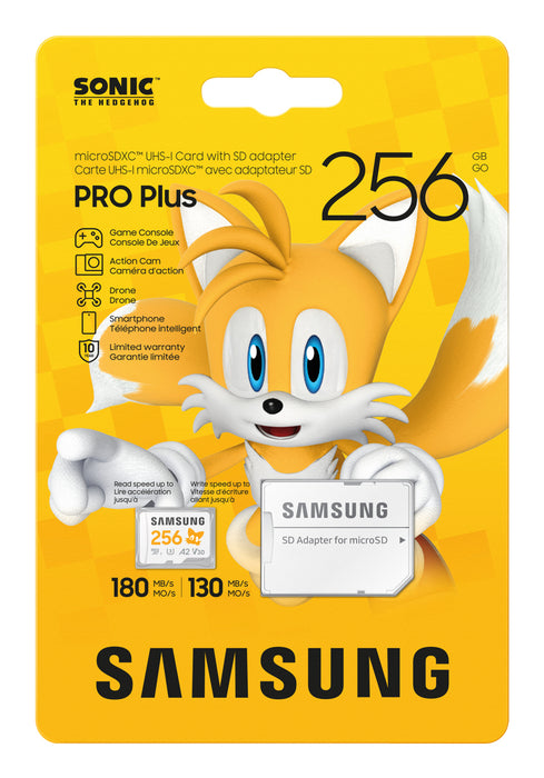Samsung MB-MD256S, 256 GB, MicroSDXC, Class 10, UHS-I, 180 MB/s, 130 MB/s