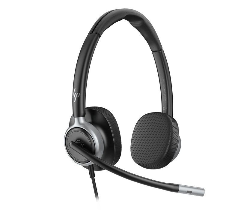HP Poly Mission 625 Stereo USB Wired Headset (Bulk), Wired, Business/Everyday, 20 - 20000 Hz, 147 g, Headset, Black