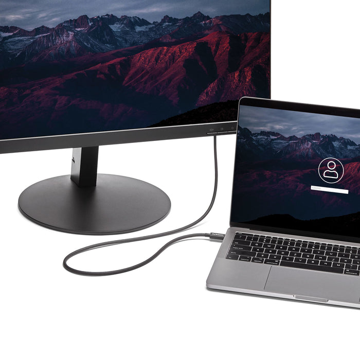 StarTech.com 3.3ft (1m) Thunderbolt 3 Cable, 20Gbps, 100W PD, 4K, Thunderbolt Certified, Compatible with Thunderbolt 4/USB 3.2/DisplayPort, Male, Male, 1 m, 20 Gbit/s, Black, Nickel