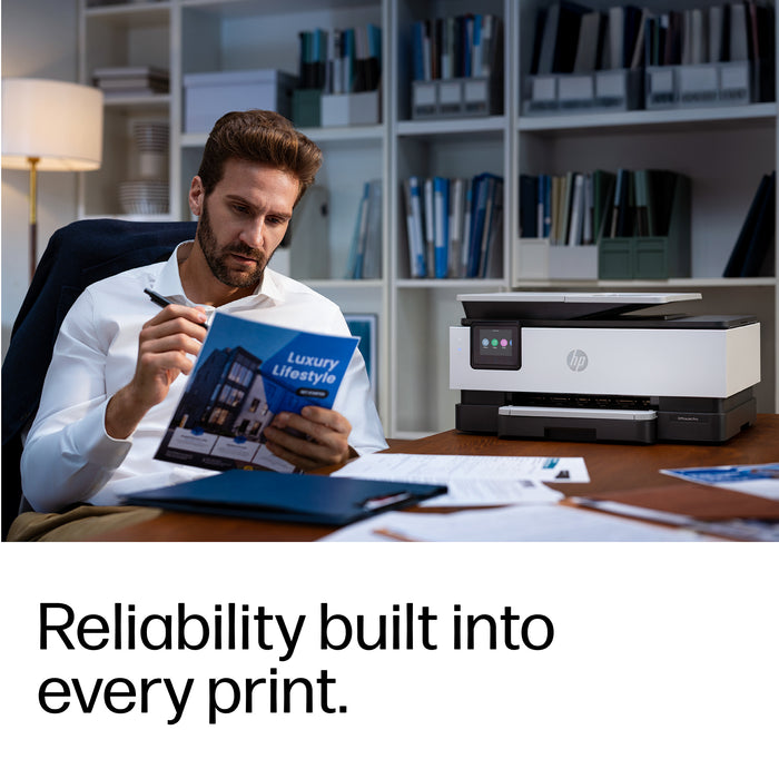 HP OfficeJet Pro Wireless Color Printer, Instant Ink; Two-sided printing, Thermal inkjet, Colour printing, 4800 x 1200 DPI, A4, Direct printing, Grey