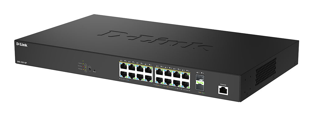 D-Link 18-Port 2.5G Multi-Gigabit PoE++ Smart Managed Switch with 2 x 10G SFP+ Ports, Managed, L2+, 2.5G Ethernet (100/1000/2500), Power over Ethernet (PoE), Rack mounting