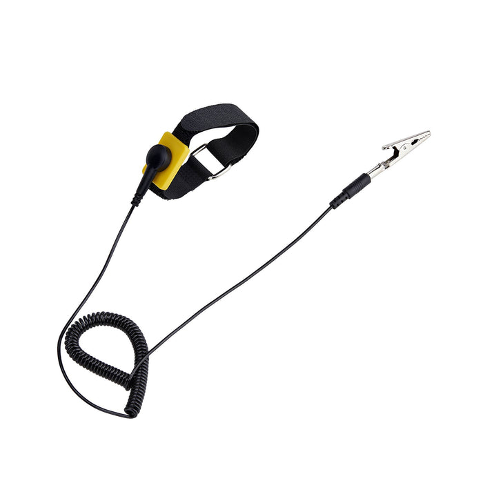 StarTech.com Antistatic Wrist Strap with Grounding Cable, ESD Safe Band with 5ft / 1.5m Detachable Cord, Prevent Electrostatic Discharge, Adjustable Fit, TAA, 150 cm, Black