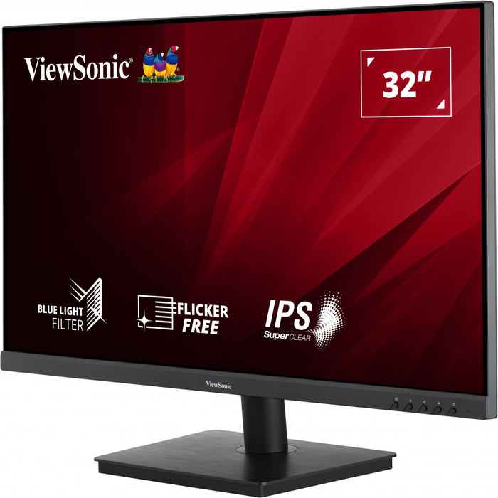 Viewsonic VA VA3209-2K-MHD, 81.3 cm (32"), 2560 x 1440 pixels, Quad HD, 4 ms, Black