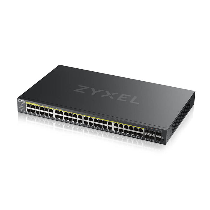Zyxel GS2220-50HP-GB0101F, Managed, L2, Gigabit Ethernet (10/100/1000), Power over Ethernet (PoE), Rack mounting