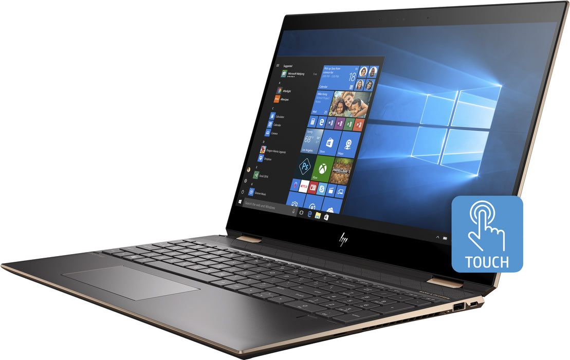 HP Spectre x360 15-df1010na, Intel® Core™ i7, 2.6 GHz, 39.6 cm (15.6"), 3840 x 2160 pixels, 16 GB, 1 TB