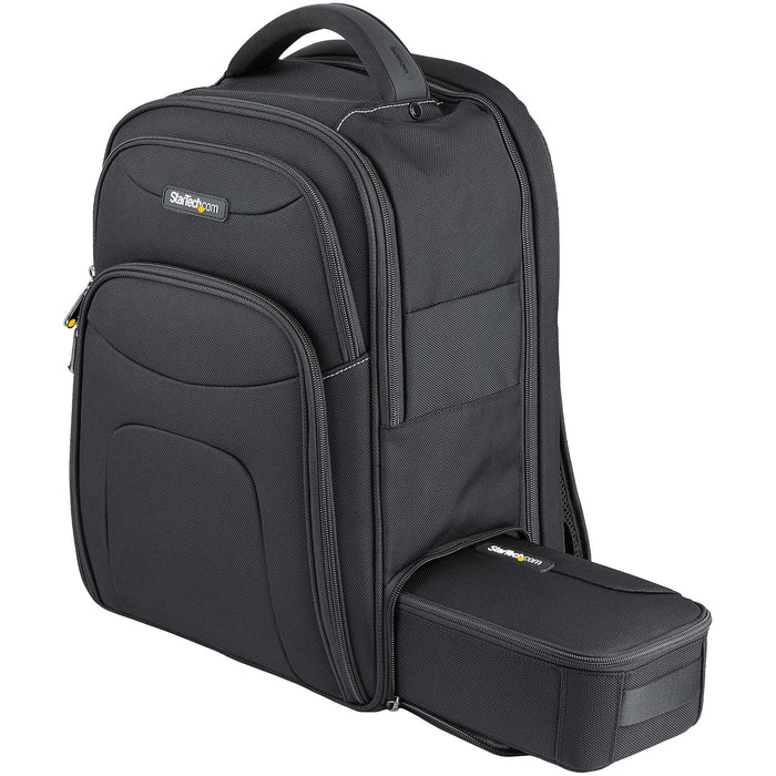 StarTech.com 15.6" Laptop Backpack with Removable Accessory Organizer Case - Professional IT Tech Backpack for Work/Travel/Commute - Ergonomic Computer Bag - Durable Ballistic Nylon - Notebook/Tablet Pockets, Backpack, 39.6 cm (15.6"), 1.5 kg