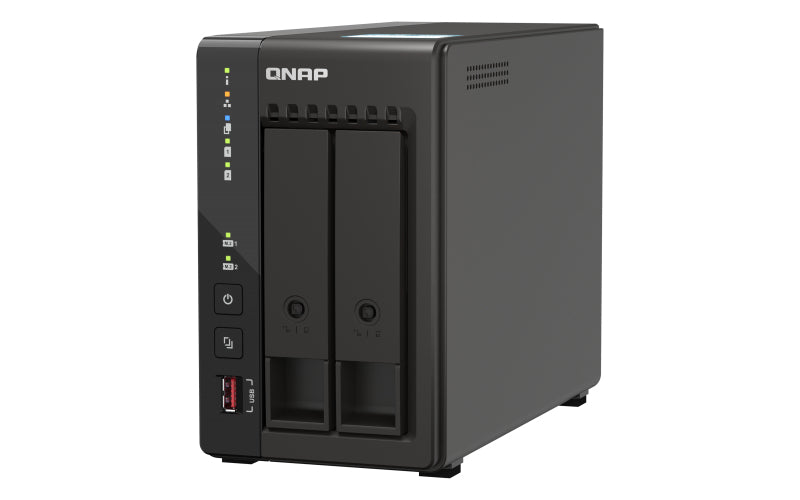 QNAP TS-253E, NAS, Tower, Intel® Celeron®, J6412, 8 GB, 0 TB