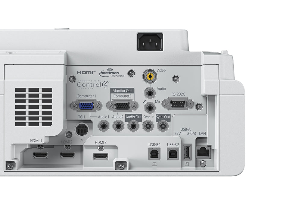 Epson EB-760Wi, 4100 ANSI lumens, 3LCD, WXGA (1280x800), 2500000:1, 16:10, 1346.2 - 2540 mm (53 - 100")