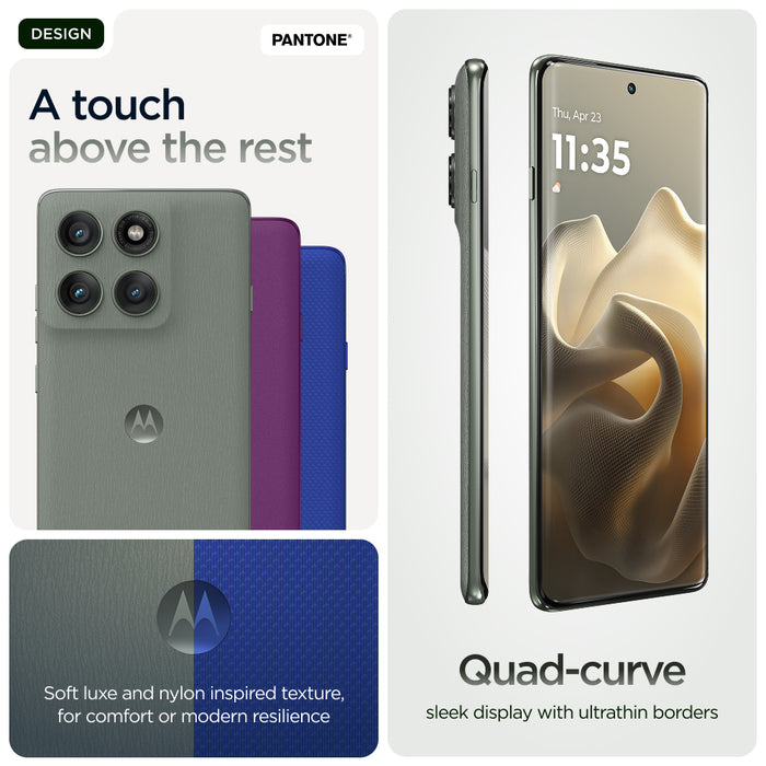 Motorola edge 60 pro , 16.9 cm (6.67"), 12 GB, 512 GB, 50 MP, Android 15, Grey
