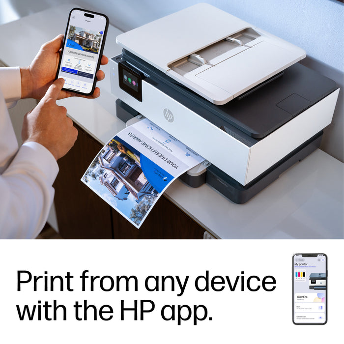 HP OfficeJet Pro 8135e Wireless All-in-One Color Printer, Instant Ink; Two-sided printing, Thermal inkjet, Colour printing, 4800 x 1200 DPI, A4, Direct printing, Blue