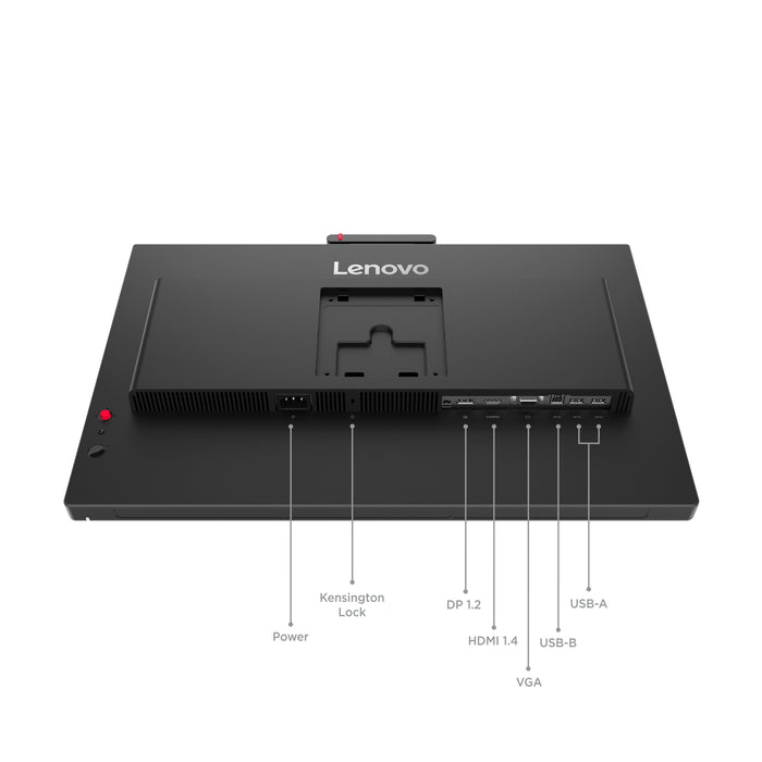 Lenovo ThinkVision T27QD-4v Monitor, 68.6 cm (27"), 2560 x 1440 pixels, Wide Quad HD, LED, 6 ms, Black