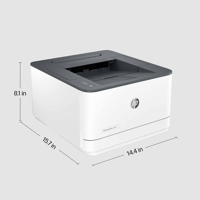 HP LaserJet Pro 3002dw Wireless Black and white Printer, Duplex, Laser, 1200 x 1200 DPI, A4, 33 ppm, Duplex printing, Grey, White