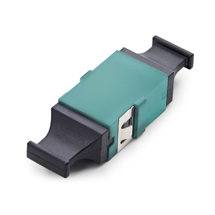 StarTech.com MPO/MTP Coupler, Single Mode/Multimode Fiber Adapter, Key Up-Key Down, Fiber Optic MPO/MTP Coupler - Aqua, MPO/MTP, Aqua colour, Black, Multi-mode, OM3/OM4, Trade Agreements Act (TAA), CE, 17.2 mm
