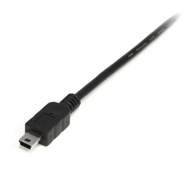 StarTech.com 1m Mini USB 2.0 Cable - A to Mini B - M/M, 1 m, USB A, Mini-USB B, USB 2.0, 0.48 Gbit/s, Black
