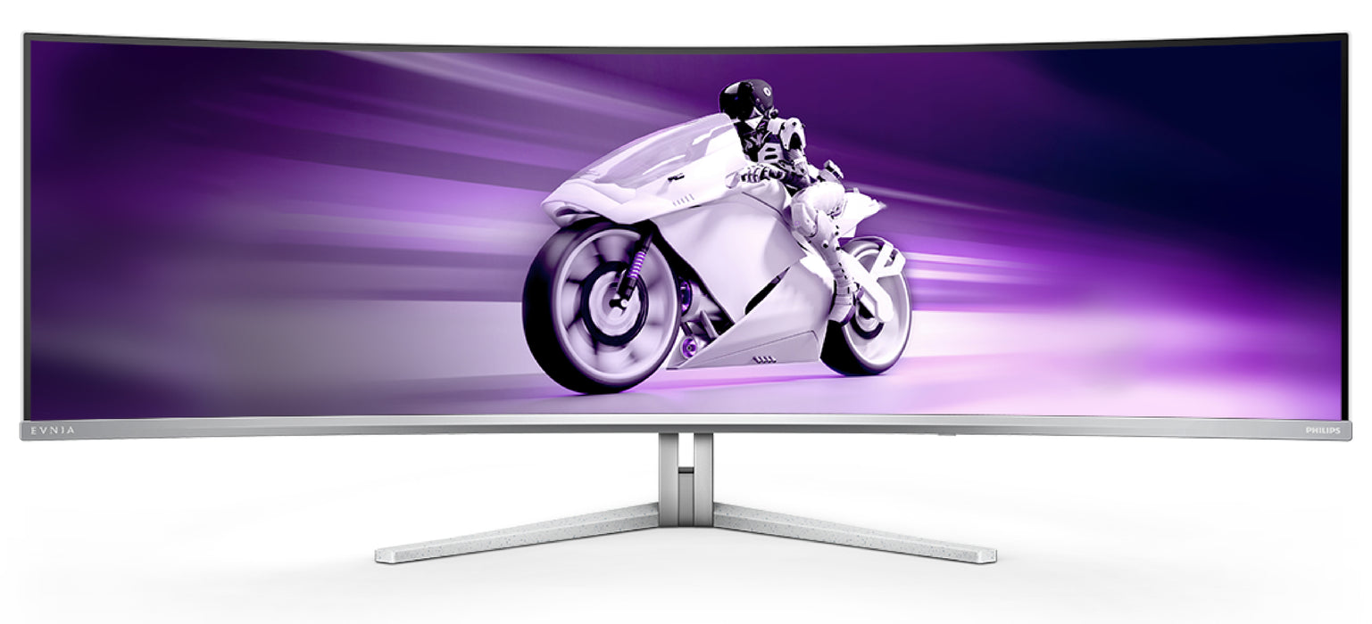 Philips Evnia 8000 49M2C8900/00, 124.2 cm (48.9"), 5120 x 1440 pixels, Dual QHD, QD-OLED, 0.03 ms, White