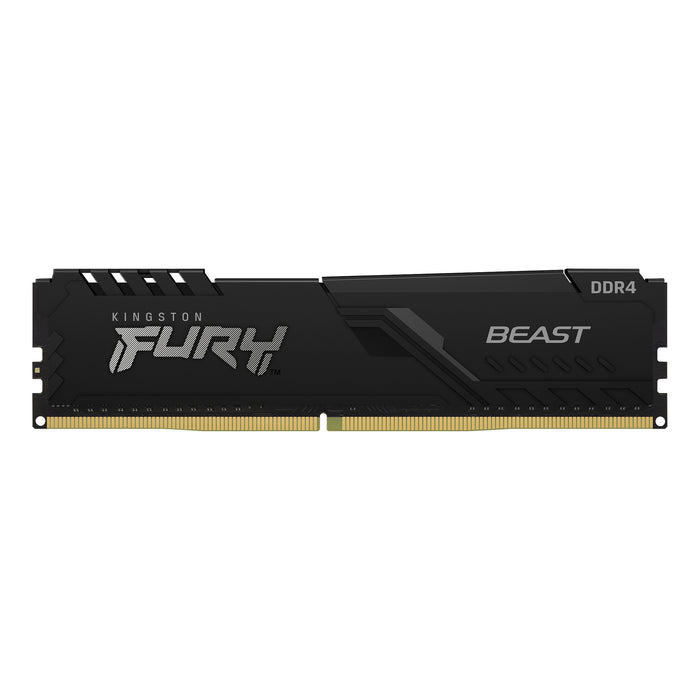 Kingston Technology FURY Beast 8GB 3200MT/s DDR4 CL16 DIMM Black, 8 GB, 1 x 8 GB, DDR4, 288-pin DIMM