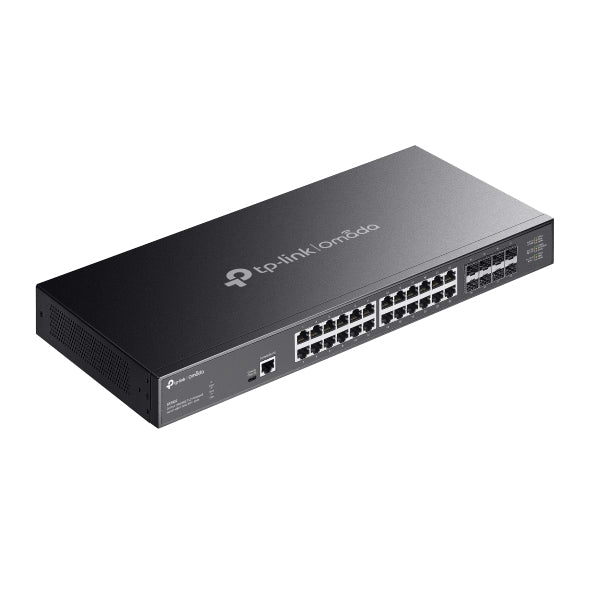 TP-Link Omada 24-Port 10GBASE-T L2+ Managed Switch with 8 10GE SFP+ Slots, Managed, L2/L2+, 10G Ethernet (100/1000/10000), Rack mounting, 1U