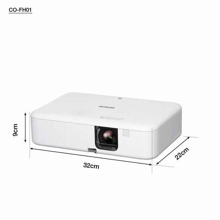 Epson CO-FH01, 3000 ANSI lumens, 3LCD, 1080p (1920x1080), 16:9, 660.4 - 9931.4 mm (26 - 391"), 0.9 - 10.4 m