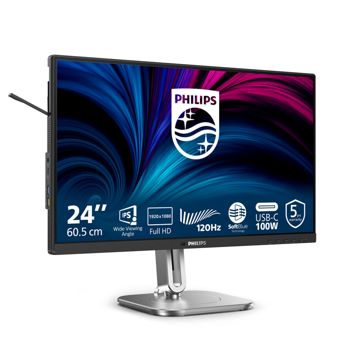 Philips 4000 series 24B2U4301/00, 60.5 cm (23.8"), 1920 x 1080 pixels, Full HD, LCD, 4 ms, Grey
