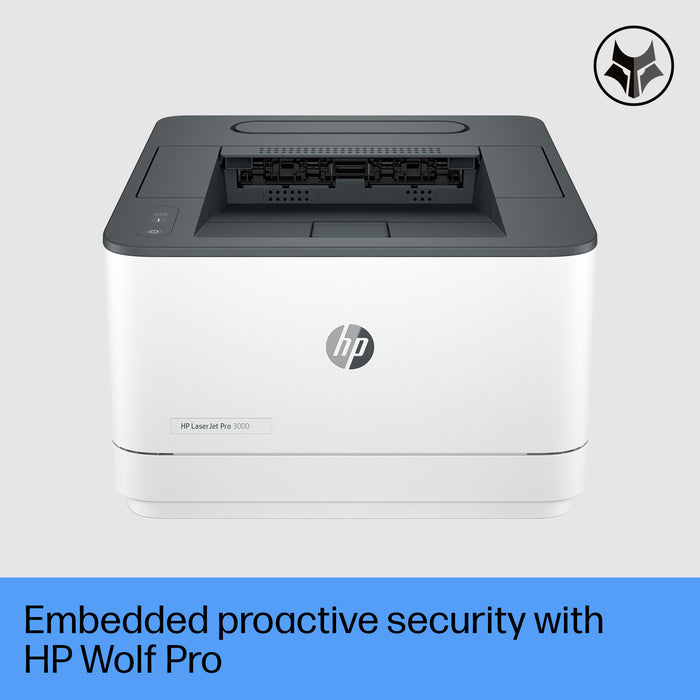 HP LaserJet Pro 3002dw Wireless Black and white Printer, Duplex, Laser, 1200 x 1200 DPI, A4, 33 ppm, Duplex printing, Grey, White