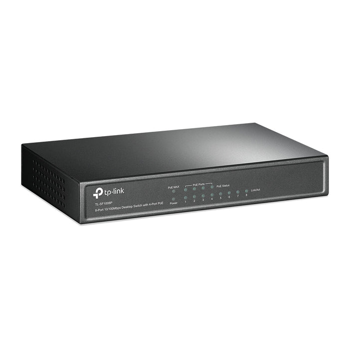 TP-Link TL-SF1008P, Unmanaged, Fast Ethernet (10/100), Full duplex, Power over Ethernet (PoE)