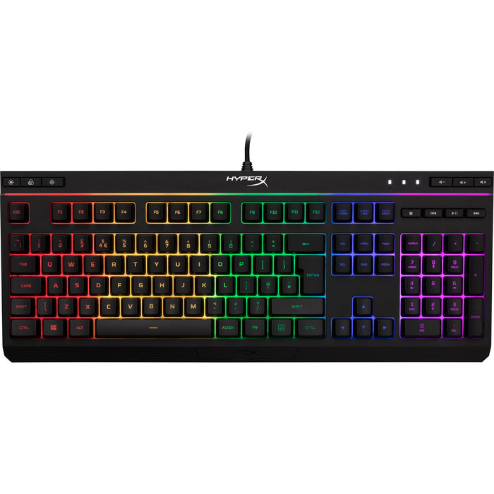 Alloy Core RGB - Gaming Keyboard (UK Layout), Full-size (100%), Wired, USB, Membrane, RGB LED, Black