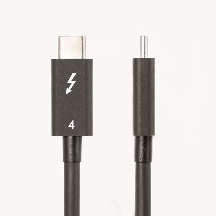 StarTech.com 3.3ft (1m) Thunderbolt 4 Cable - 40Gbps - 100W PD - 4K/8K Video - Intel-Certified Thunderbolt Cable - Compatible w/ USB4/Thunderbolt 3/USB 3.2/USB Type-C/DisplayPort, Male, Male, 1 m, 40 Gbit/s, Black, Nickel