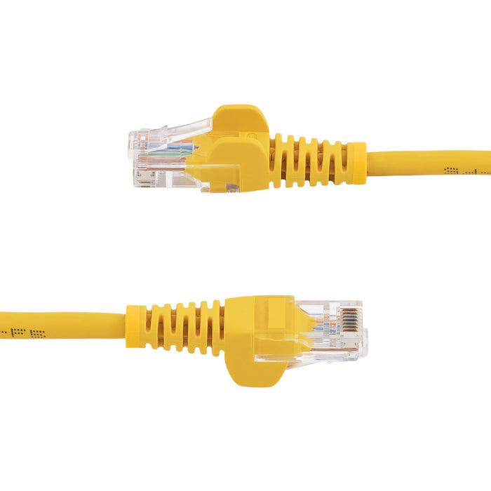 StarTech.com Cat5e Ethernet Patch Cable with Snagless RJ45 Connectors - 0.5 m, Yellow, 0.5 m, Cat5e, U/UTP (UTP), RJ-45, RJ-45, Yellow