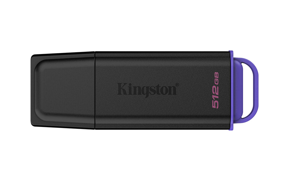 Kingston Technology DataTraveler 512GB Portable USB 3.2 Gen 1 Exodia Black/Purple, 512 GB, USB Type-A, 3.2 Gen 1 (3.1 Gen 1), Cap, 9.36 g, Black, Violet