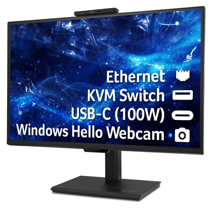 Acer B8 Vero B248YG 23.8" Full HD 16:9 ZeroFrame IPS 120Hz 4ms FreeSync USB-Hub Computer Monitor, 60.5 cm (23.8"), 1920 x 1080 pixels, Full HD, LED, 4 ms, Black