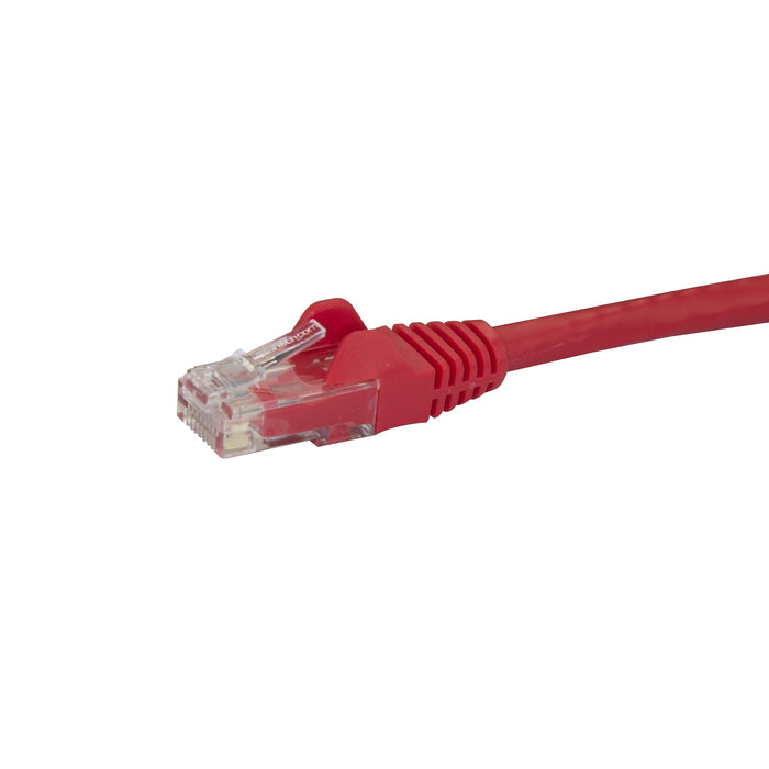 StarTech.com 50cm CAT6 Ethernet Cable - Red CAT 6 Gigabit Ethernet Wire -250MHz 100W PoE RJ45 UTP Network/Patch Cord Snagless w/Strain Relief Individually Tested, 0.5 m, Cat6, U/UTP (UTP), RJ-45, RJ-45, Red
