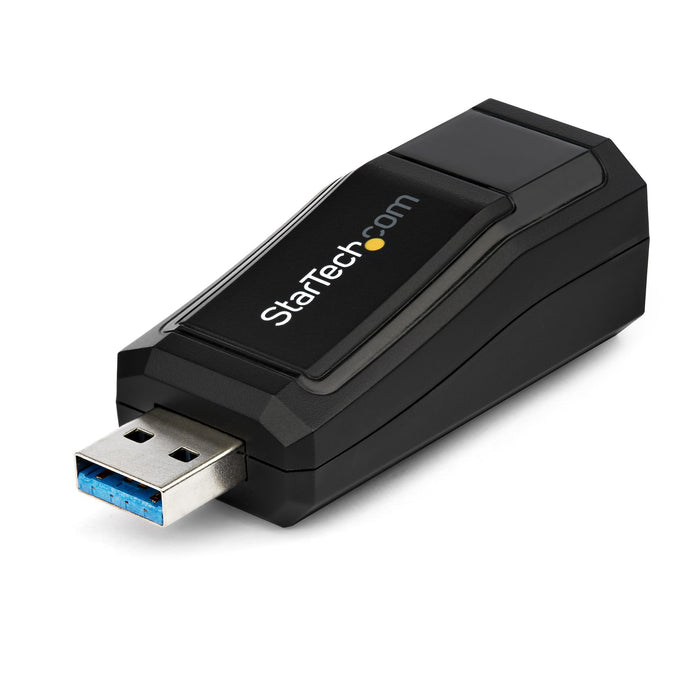 StarTech.com USB 3.0 to Gigabit Ethernet NIC Network Adapter – 10/100/1000 Mbps, Wired, USB, Ethernet, 1000 Mbit/s, Black