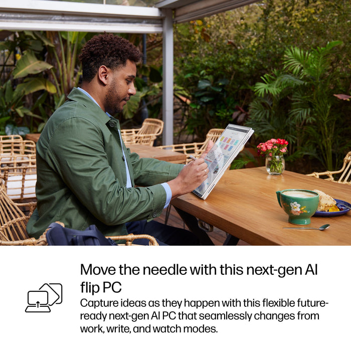 HP EliteBook X Flip G1i Next Gen AI PC Wolf Pro Security Edition, Intel Core Ultra 7, 35.6 cm (14"), 2560 x 1600 pixels, 32 GB, 1 TB, Windows 11 Pro
